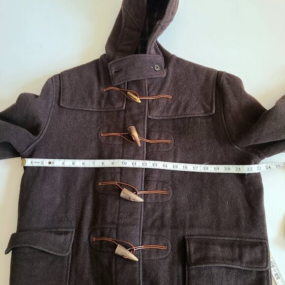 Vintage Original English brown duffle woman wool coat with hood by Gloverall. - Picture 4 of 9